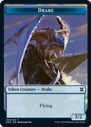 Drake // Insect Double-sided Token (ZNR-) - Zendikar Rising Foil