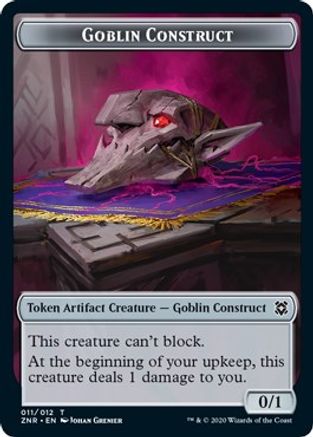 Goblin Construct // Kor Warrior Double-sided Token (ZNR-) - Zendikar Rising Foil