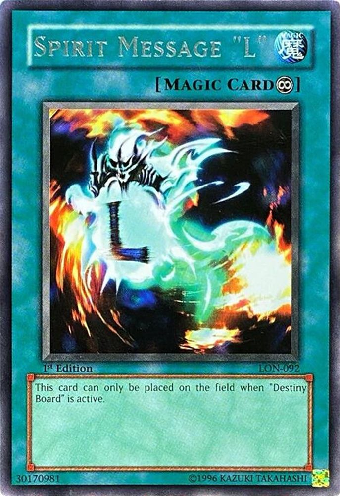 Spirit Message "L" (LON-092) - Rare