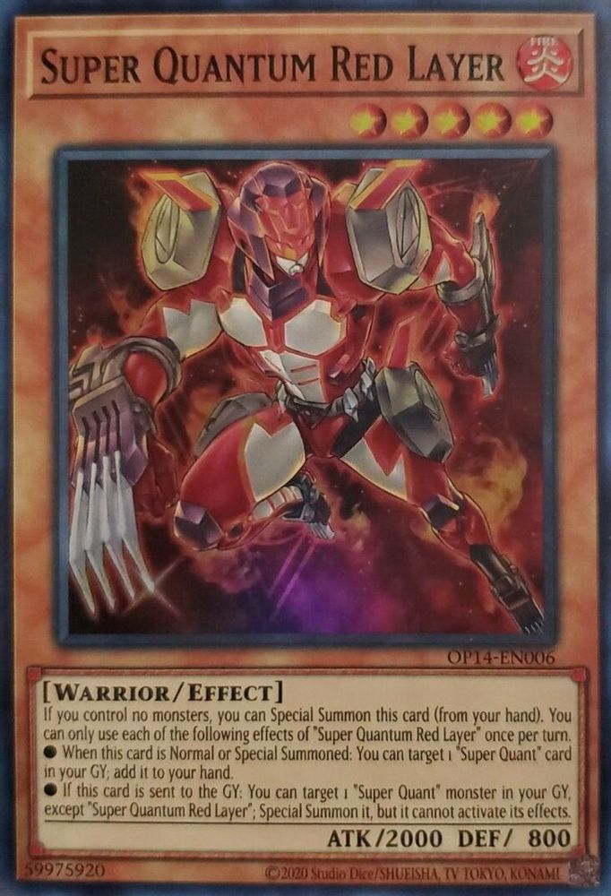 Couche rouge super quantique [OP14-EN006] Super rare 