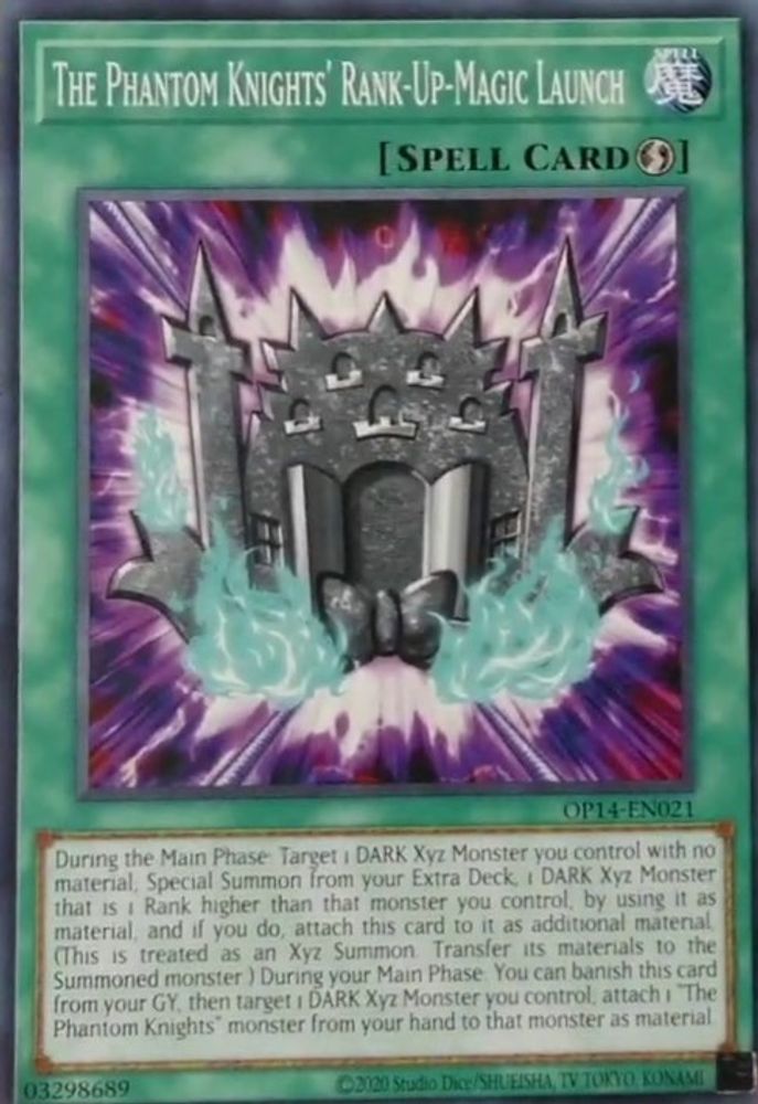 The Phantom Knights' Rank-Up-Magic Launch (OP14-EN021) - Common