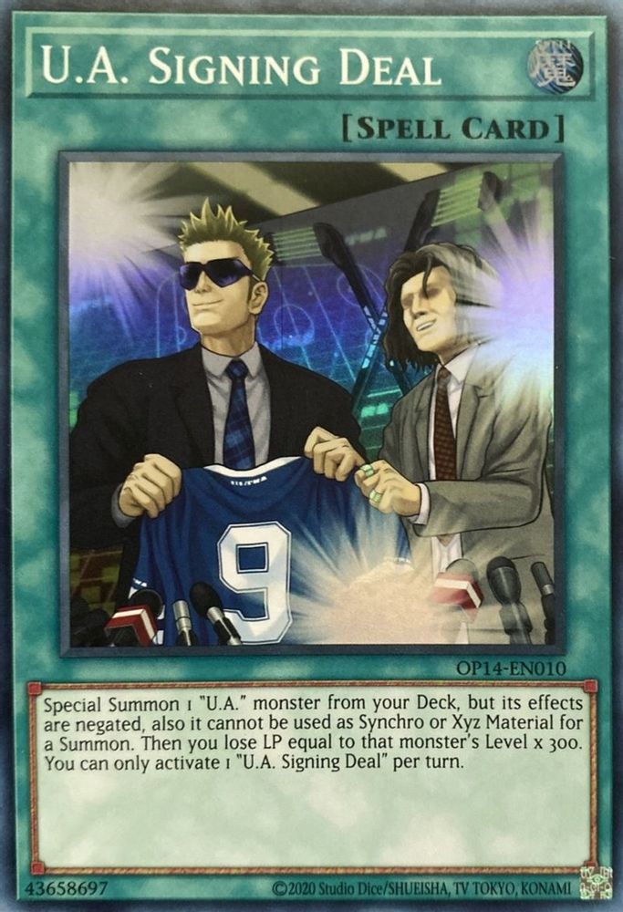 U.A. Signing Deal (OP14-EN010) - Super Rare