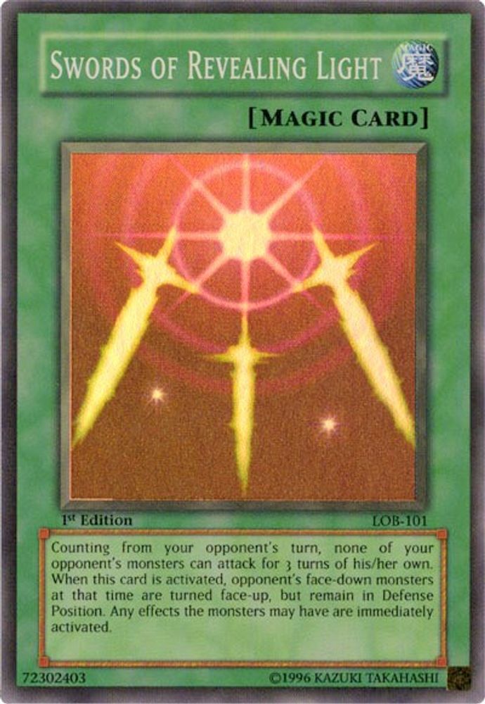 Swords of Revealing Light (LOB-101) - Super Rare