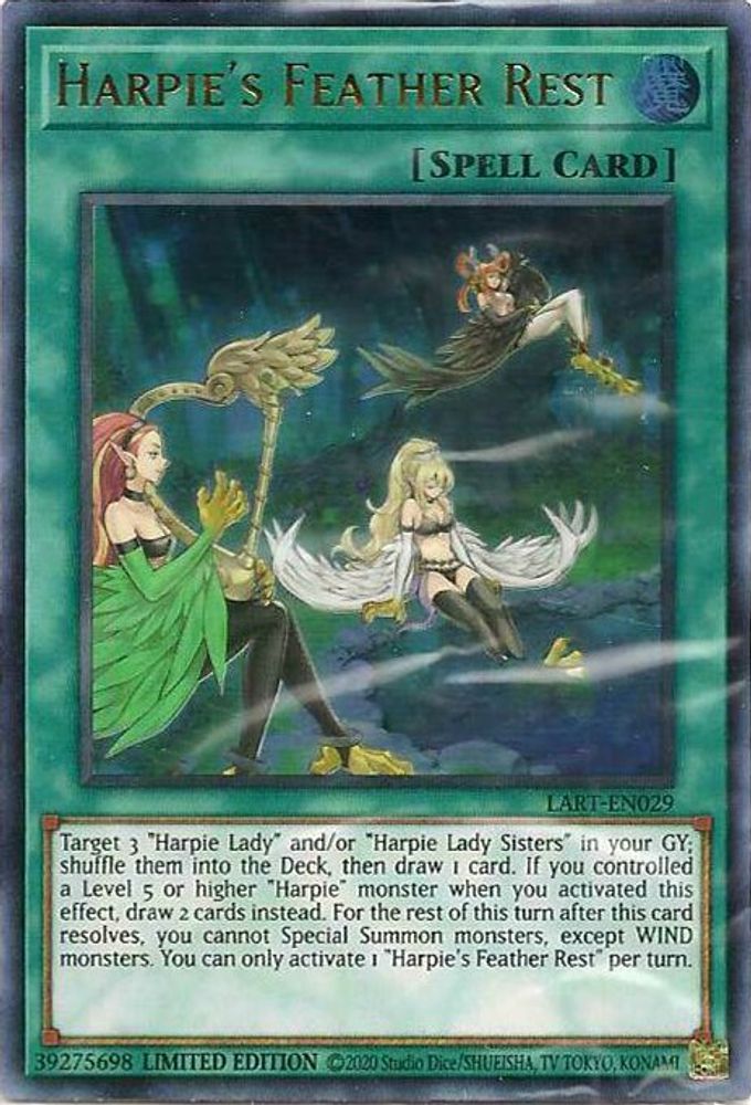 Harpie's Feather Rest (LART-EN029) - Ultra Rare