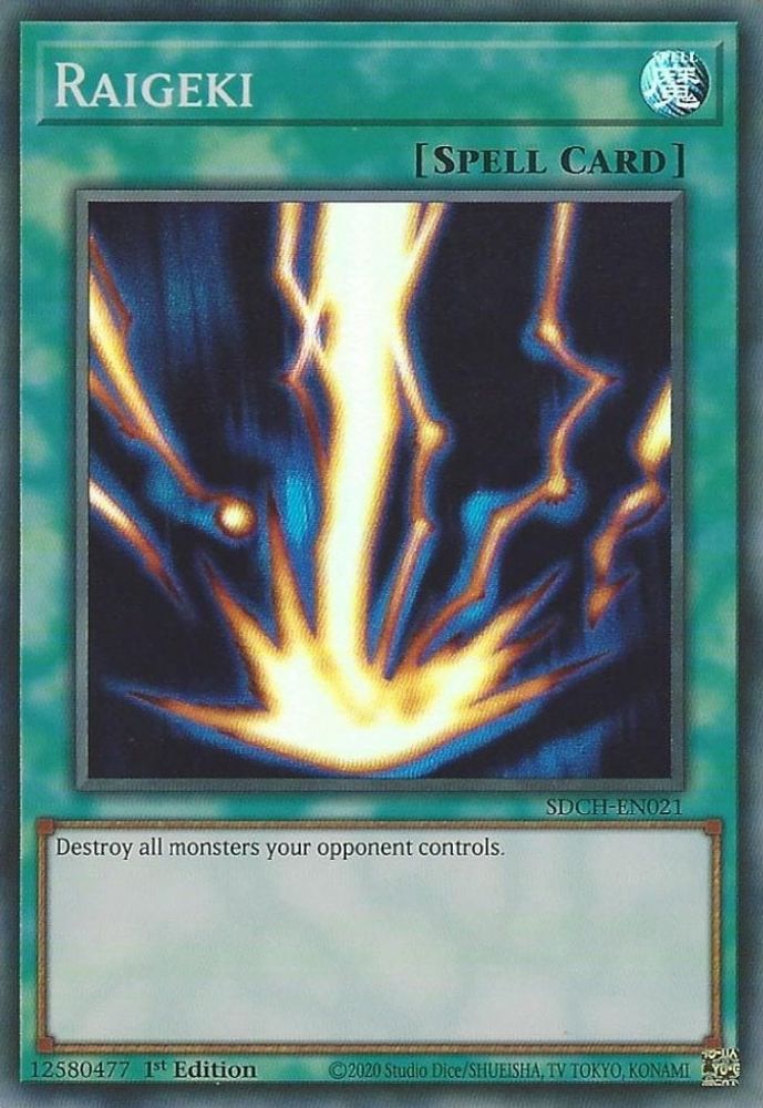 Raigeki (SDCH-EN021) - Super Rare