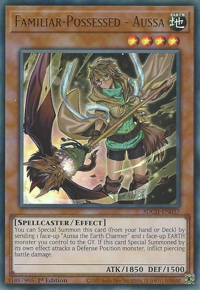 Familiar-Possessed - Aussa (Alternate Art) (SDCH-EN037) - Ultra Rare