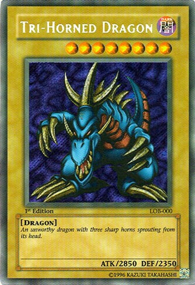 Tri-Horned Dragon (LOB-000) (LOB-000) - Secret Rare