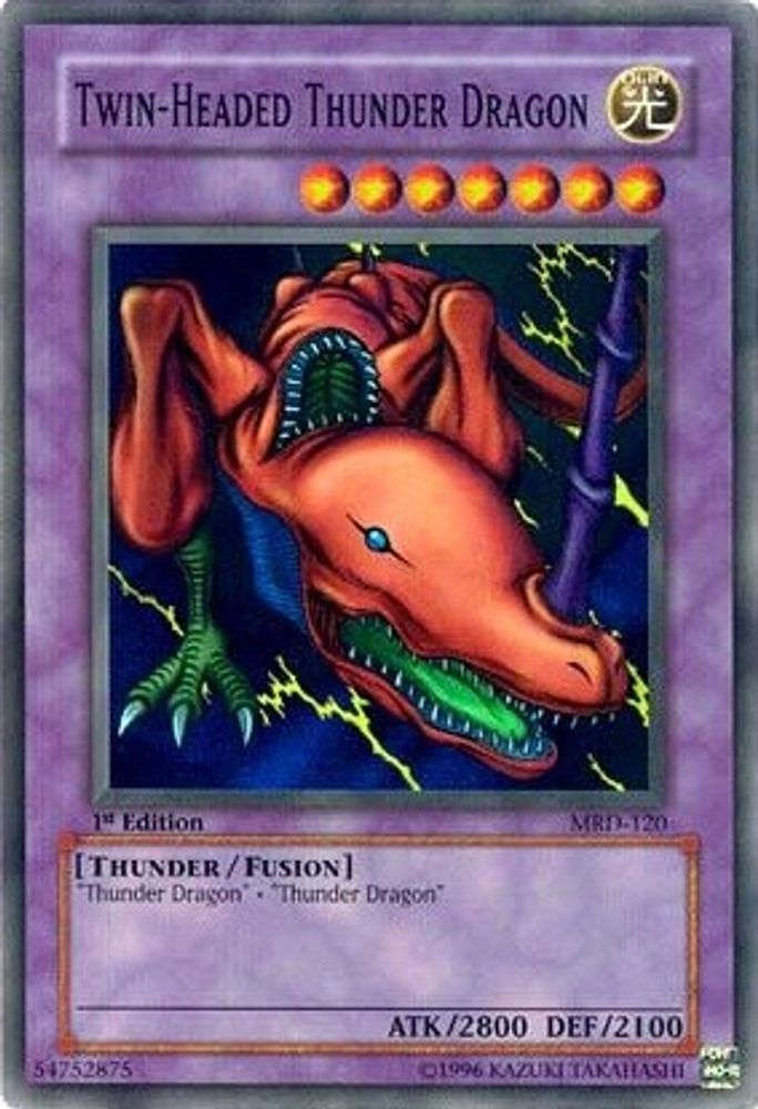 Twin-Headed Thunder Dragon (MRD-120) - Super Rare