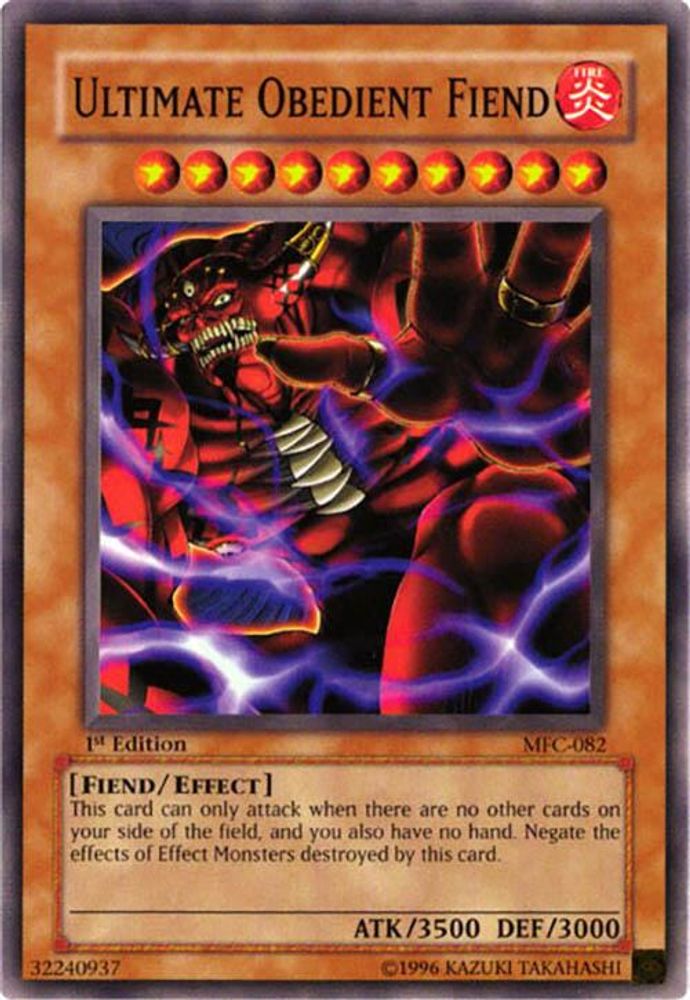Ultimate Obedient Fiend (MFC-082) - Common
