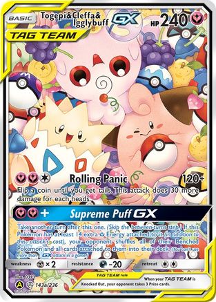 Togepi & Cleffa & Igglybuff GX 143a/236  - Holofoil - Promo