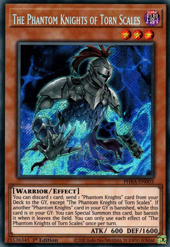 The Phantom Knights of Torn Scales (PHRA-EN003) - Secret Rare