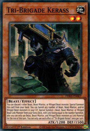 Tri-Brigade Kerass [PHRA-EN007] Super Rare 