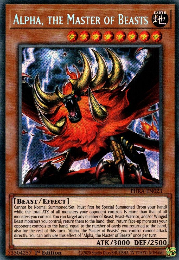 Alpha, le maître des bêtes [PHRA-EN023] Secret Rare 