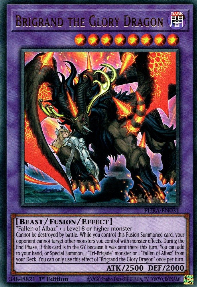 Brigrand the Glory Dragon (PHRA-EN031) - Ultra Rare