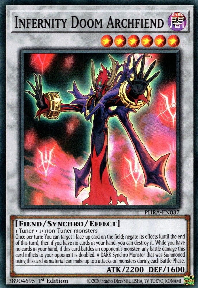 Infernity Doom Archfiend [PHRA-EN037] Super Rare 