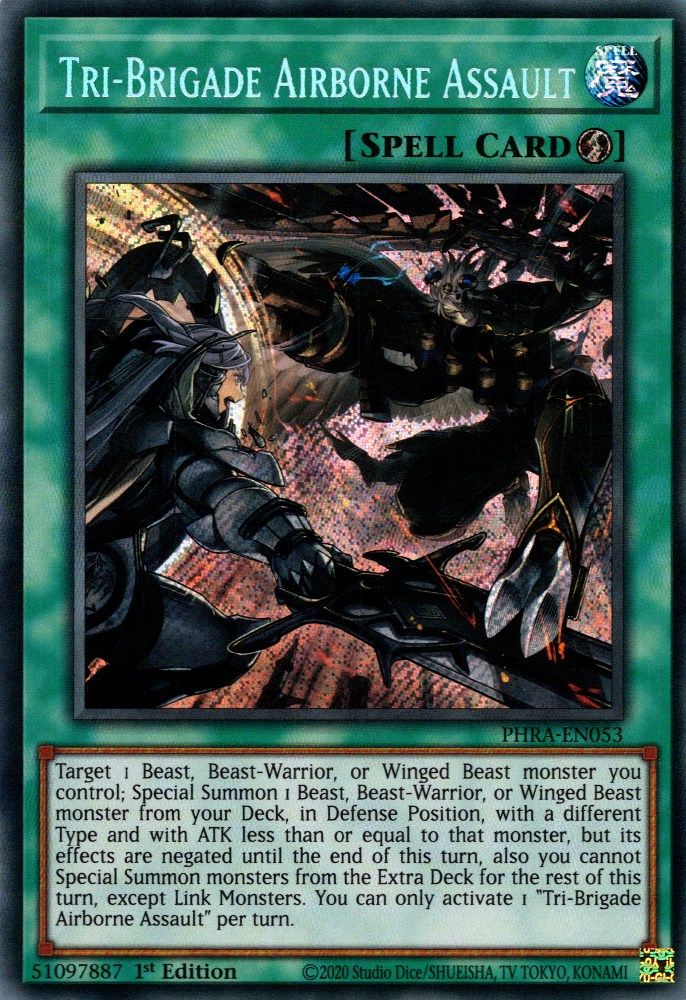 Tri-Brigade Airborne Assault (PHRA-EN053) - Secret Rare