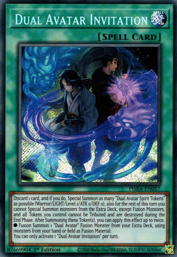 Dual Avatar Invitation (PHRA-EN057) - Secret Rare