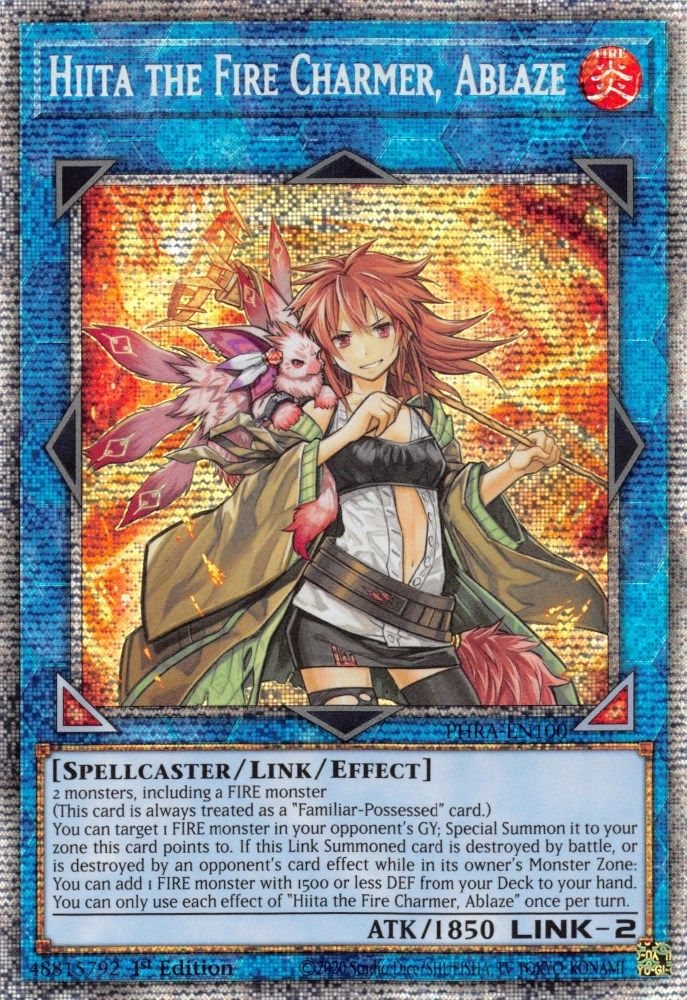 Hiita the Fire Charmer, Ablaze (Starlight Rare) (PHRA-EN100) - Starlight Rare