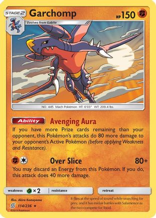 Garchomp (114/236) (Exclusivité Deck à thème) [Soleil et Lune : Esprits unifiés] 