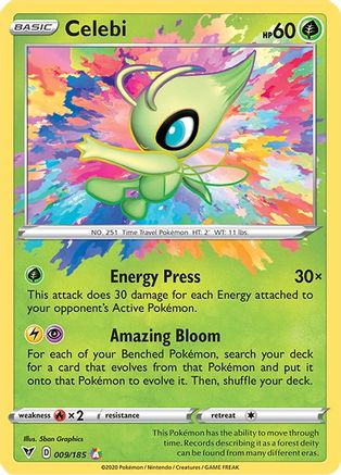 Celebi 009  - Holofoil - Amazing Rare