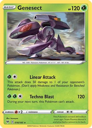 Genesect 016  - Holofoil - Holo Rare