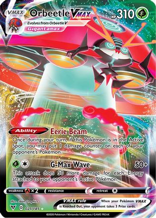 Orbeetle VMAX 021  - Holofoil - Ultra Rare