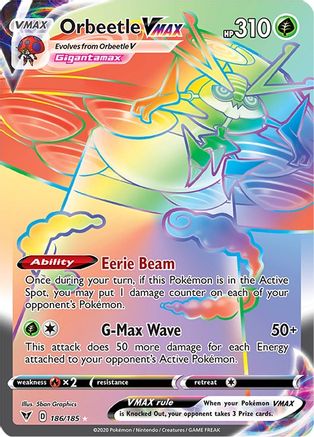 Orbeetle VMAX (Secret) 186  - Holofoil - Secret Rare