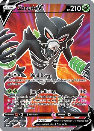 Zarude V (Full Art) 167  - Holofoil - Ultra Rare