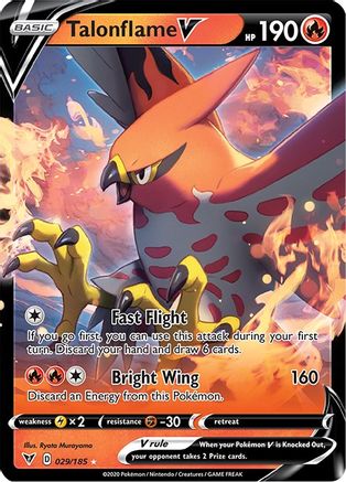 Talonflame V 029  - Holofoil - Ultra Rare