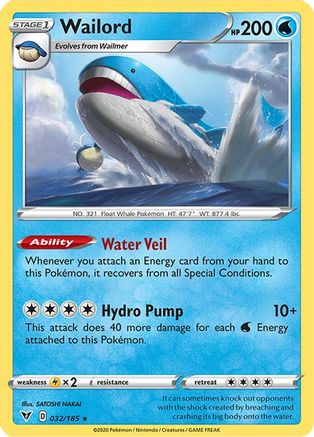Wailord 032  - Holofoil - Holo Rare