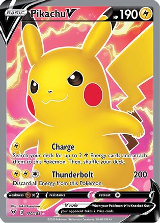 Pikachu V (Full Art) 170  - Holofoil - Ultra Rare