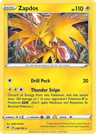 Zapdos 048  - Holofoil - Holo Rare