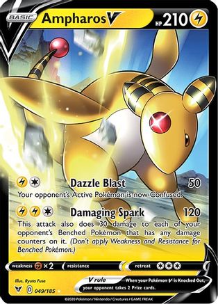 Ampharos V 049  - Holofoil - Ultra Rare