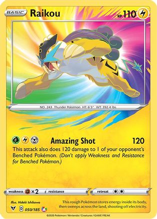 Raikou 050  - Holofoil - Amazing Rare