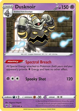 Dusknoir 071  - Holofoil - Holo Rare