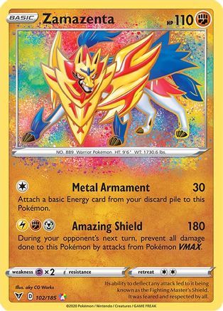 Zamazenta 102  - Holofoil - Amazing Rare