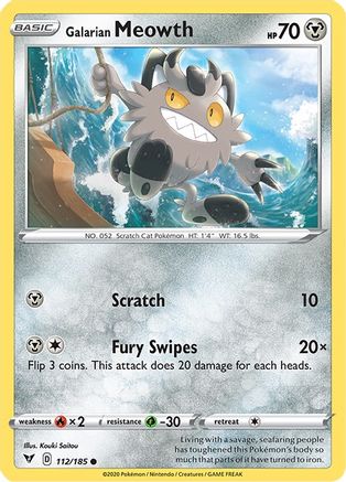 Galarian Meowth 112  - Common