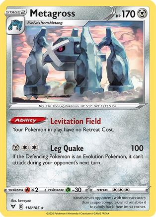 Metagross 118  - Rare