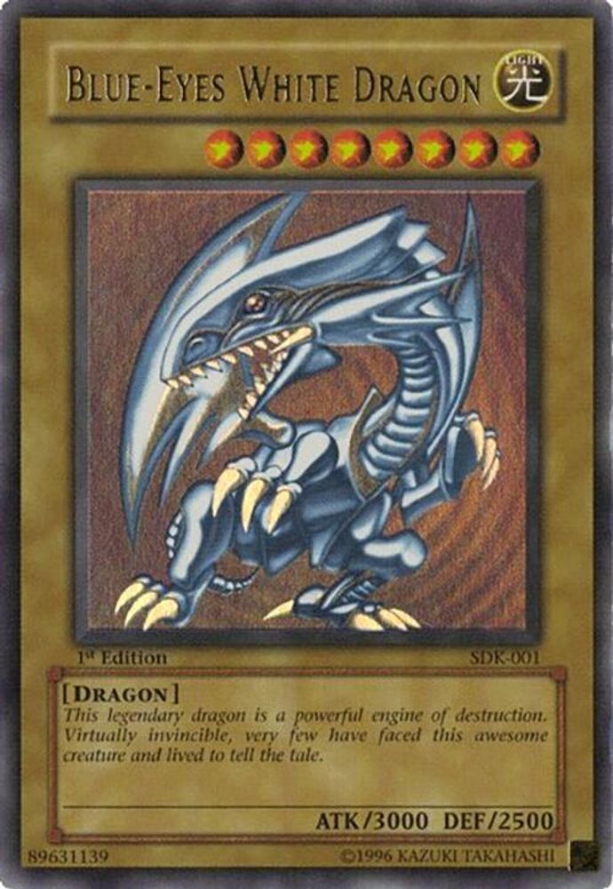 Blue-Eyes White Dragon (SDK-001) - Ultra Rare