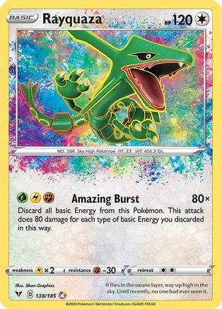 Rayquaza 138  - Holofoil - Amazing Rare