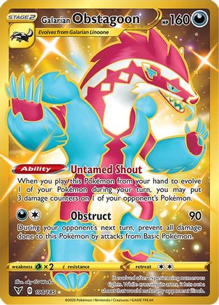 Galarian Obstagoon (Secret) 198  - Holofoil - Secret Rare
