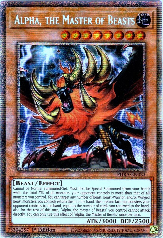 Alpha, the Master of Beasts (Starlight Rare) (PHRA-EN023) - Starlight Rare