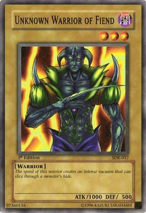 Unknown Warrior of Fiend (SDK-017) - Common