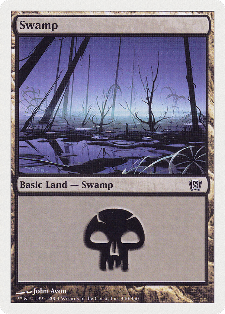 Swamp (340) (8ED-340) - 8th Edition