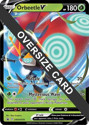 Orbeetle V (SWSH078) (carte Jumbo) [Épée et Bouclier : Black Star Promos] 