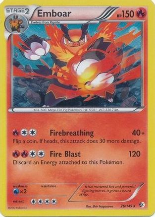 Emboar - 26/149 (Cosmos Holo)/149  - Holofoil - Promo