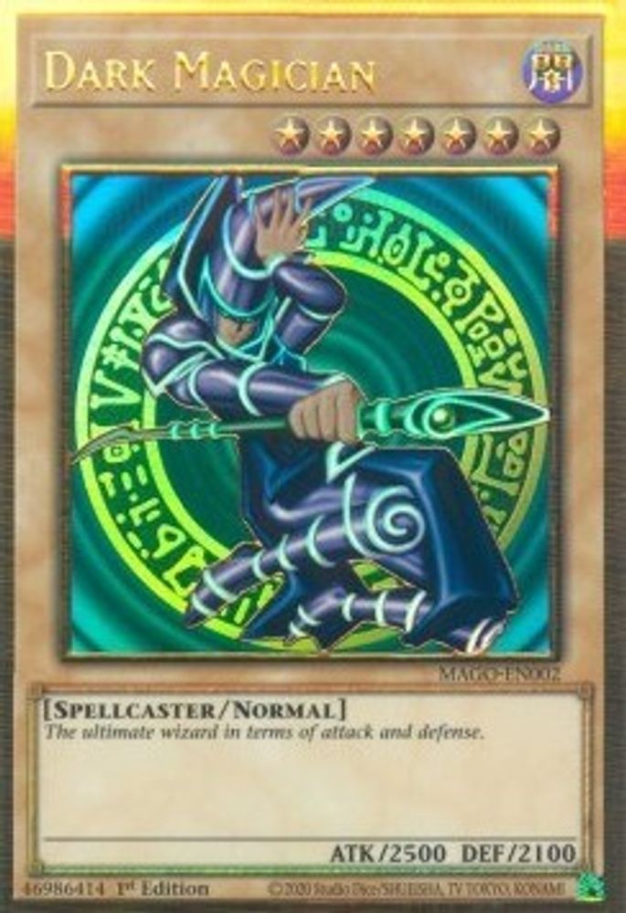 Dark Magician (MAGO-EN002) - Premium Gold Rare