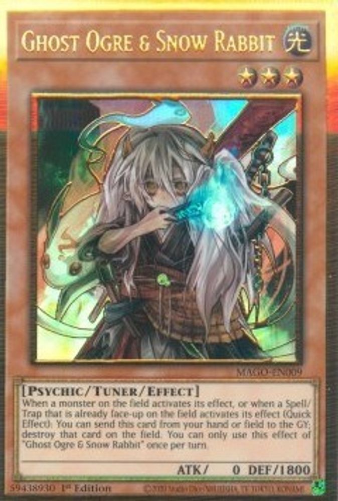 Ghost Ogre & Snow Rabbit (MAGO-EN009) - Premium Gold Rare