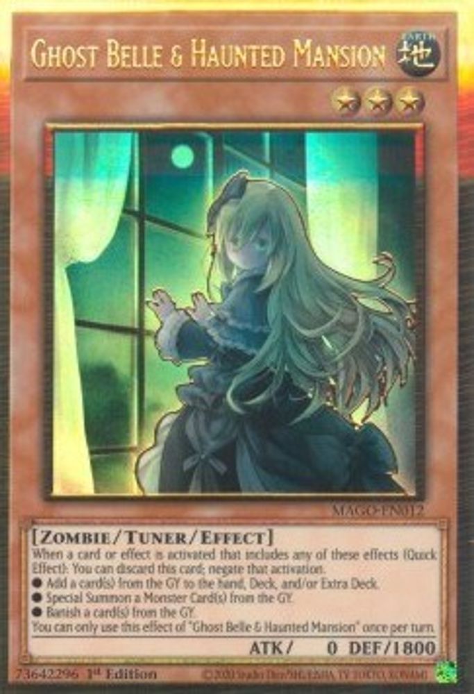Ghost Belle et Haunted Mansion (Art alternatif) [MAGO-EN012] Or Rare 