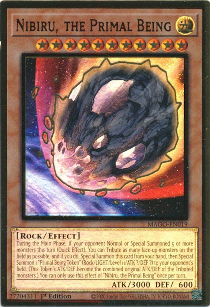 Nibiru, the Primal Being (MAGO-EN019) - Premium Gold Rare